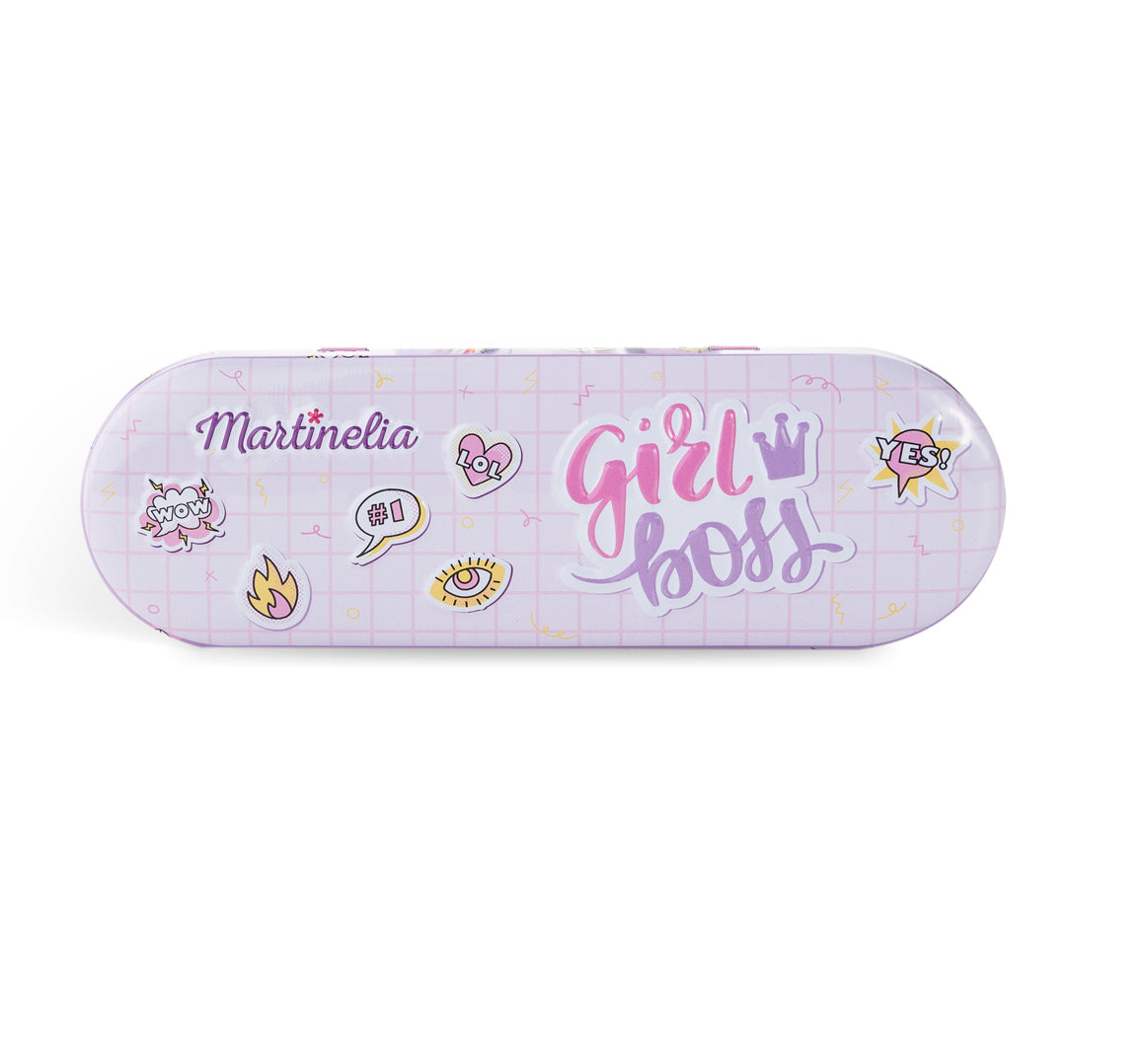 MARTINELIA SUPER GIRL NAIL POLISH & STICKERS TIN BOX